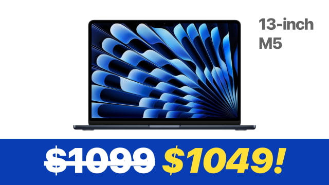 Apple's New M5 MacBook Air Drops to $1,049 in Early Amazon Sale [Deal]