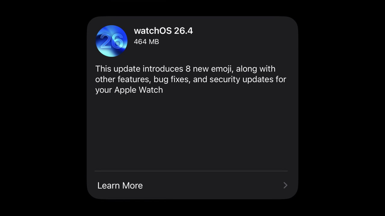 Apple выпустила для разработчиков кандидаты в релизы watchOS 26.4, tvOS 26.4 и visionOS 26.4