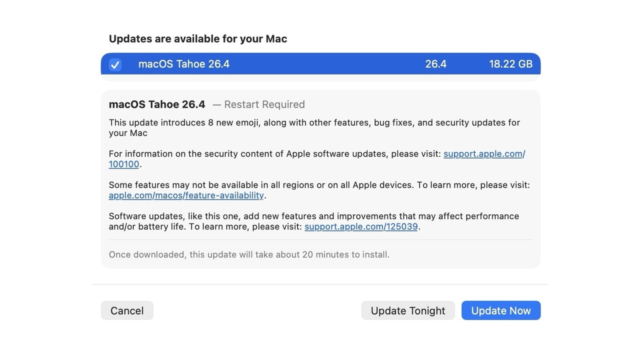 Apple Releases macOS Tahoe 26.4 RC to Developers [Download]