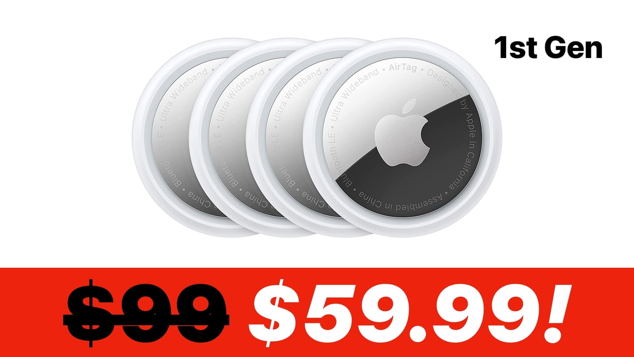 Apple AirTag 4-Pack Drops to $59.99, Just $15 Per Tracker [Deal]
