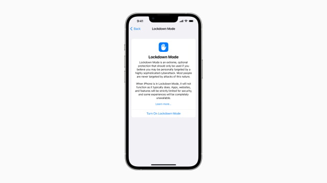 Apple Says Lockdown Mode Hasn't Been Hit by Spyware Attacks