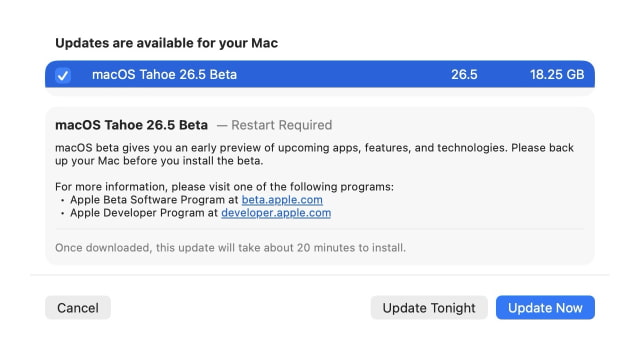 Apple Releases macOS Tahoe 26.5 Beta to Developers [Download]