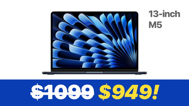 13-inch MacBook Air M5 Drops to $949 in New All-Time Low [Deal]