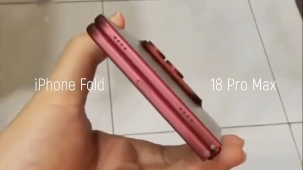 Практическое видео демонстрирует макет складного iPhone с дизайном в стиле паспорта