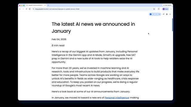 Google Chrome for Mac Adds Vertical Tabs and Full-Page Reading Mode