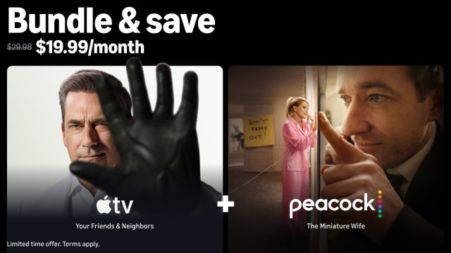 Apple TV and Peacock Bundle Available for $19.99 on Prime Video