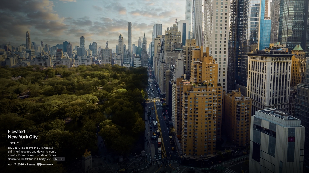 Apple Takes Vision Pro Users to New York City in New 'Elevated' Immersive Video