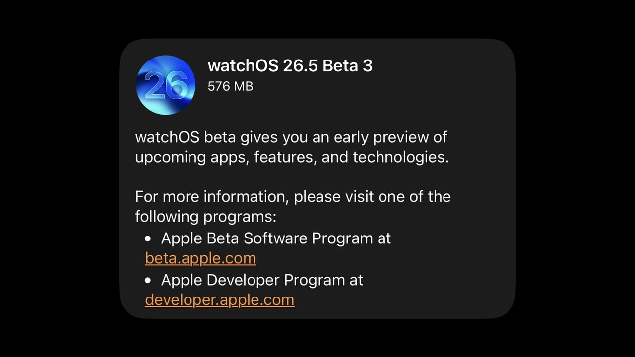 Apple Seeds Third Betas of watchOS 26.5, tvOS 26.5, and visionOS 26.5 [Download]