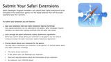 Developers Can Now Submit Safari Extensions to Apple