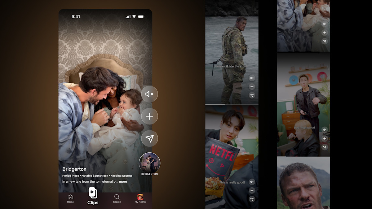 Netflix Redesigns Mobile App With Vertical 'Clips' Feed