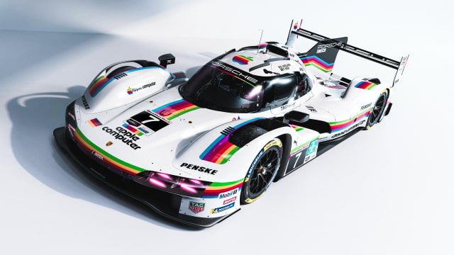Porsche Brings Back Iconic Apple Rainbow Livery for Laguna Seca Race