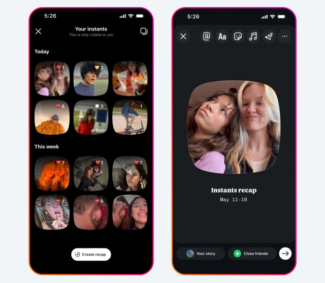 Instagram Launches 'Instants' for Real-Time Photo Sharing With Close Friends [Download]