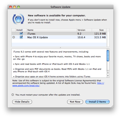 ATENÇÃO: Não instale o iTunes 9.2 se planeja usar o Spirit Jailbreak