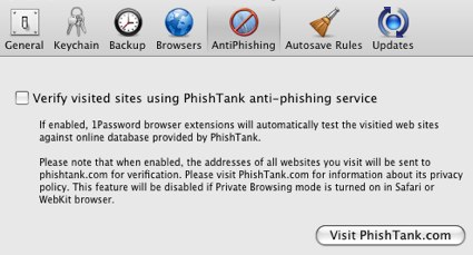 1Password 2.6 Adds Anti-Phishing