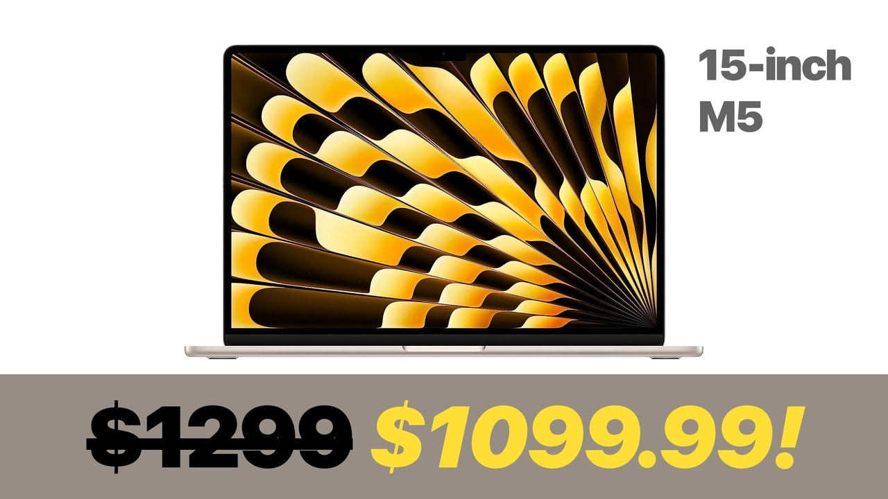 15-Inch M5 MacBook Air Drops to New All-Time Low at $1,099.99 [Deal]