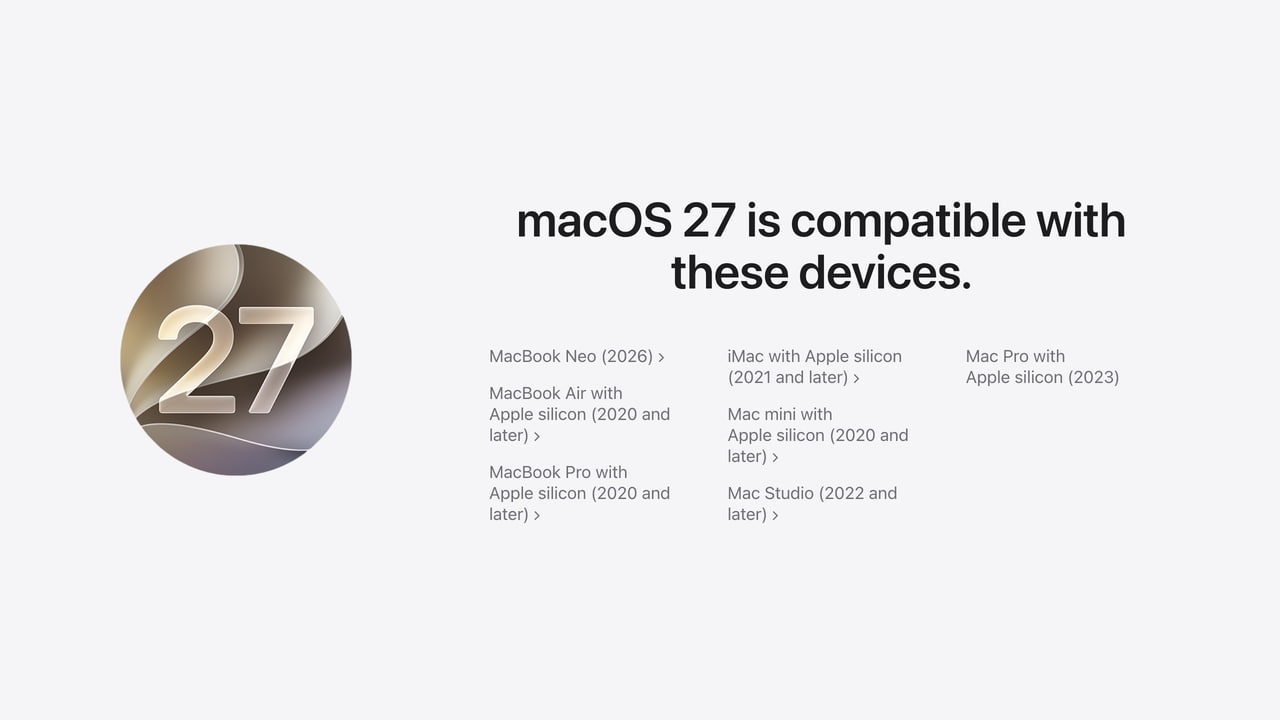 macOS 27 Golden Gate Supported Devices: Full List of Compatible Macs