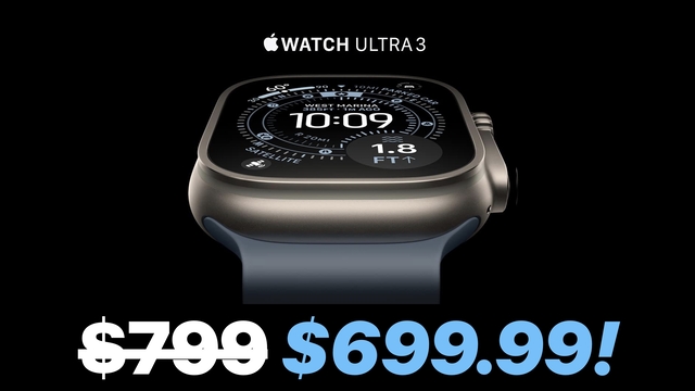 Apple Watch Ultra 3 Drops to $699.99, Save $99 [Deal]