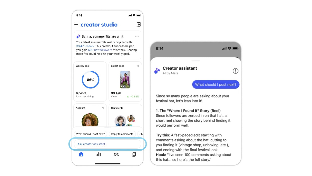 Facebook возрождает Creator Studio в качестве вспомогательного приложения на базе ИИ