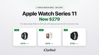 Apple Watch Series 11 On Sale for $279 (30% Off) [Deal]