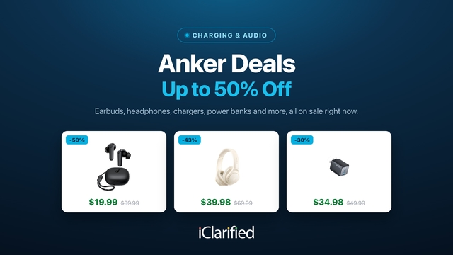 Anker Offers Up to 50% Off Earbuds, Headphones, Chargers, and Power Banks