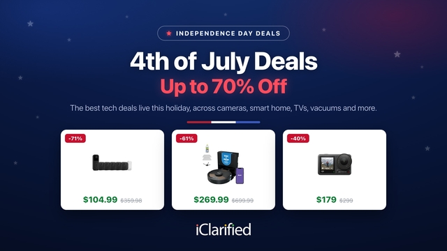 The Best 4th of July Tech Deals: Up to 71% Off Smart Home, Robot Vacuums, Cameras, TVs, and More