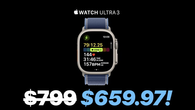 Apple Watch Ultra 3 Drops to $659.97 on Amazon, $10 Above Record Low [Deal]