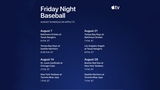 Apple Announces August 'Friday Night Baseball' Schedule