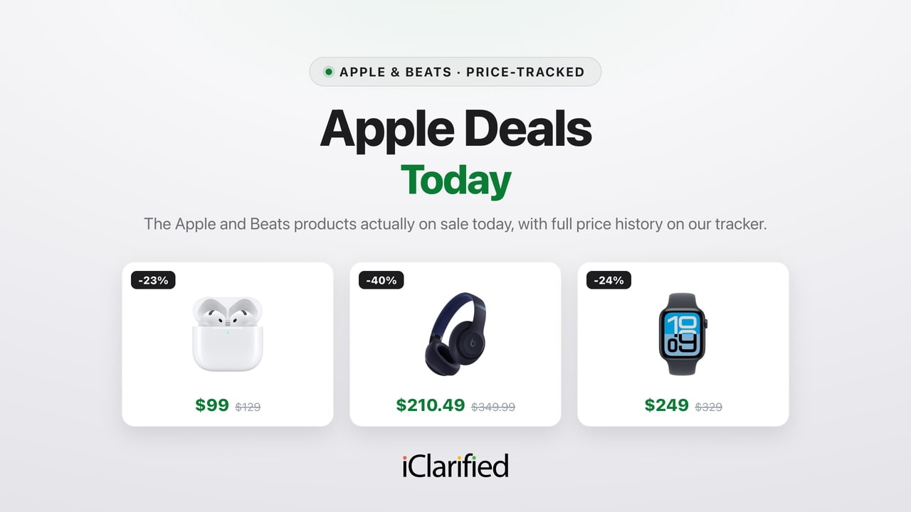 Apple Deals Today: AirPods 4 for $99, Beats Studio Pro 40% Off, and More
