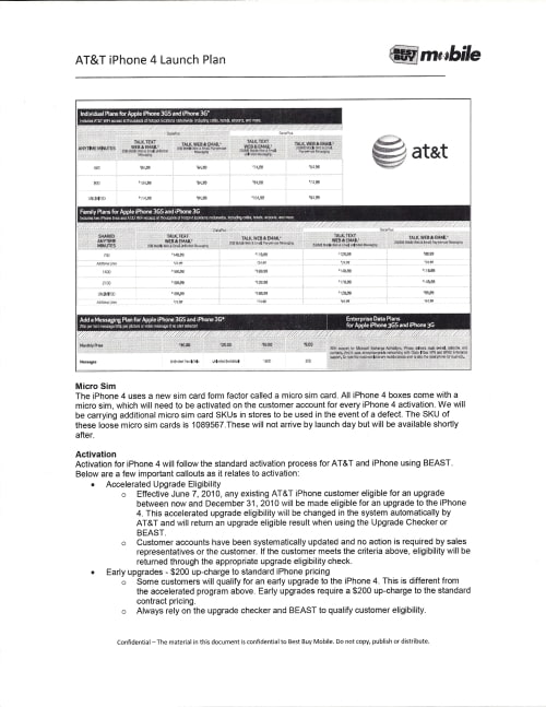 Entire Best Buy iPhone 4 Launch Plan Leaked!