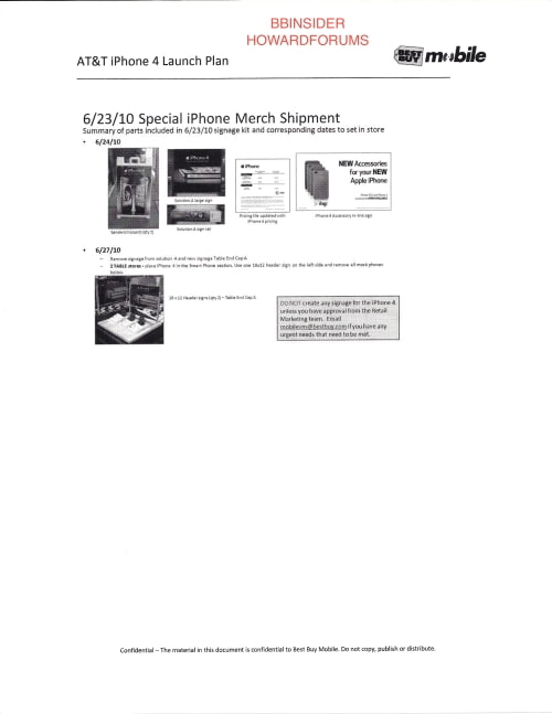 Entire Best Buy iPhone 4 Launch Plan Leaked!