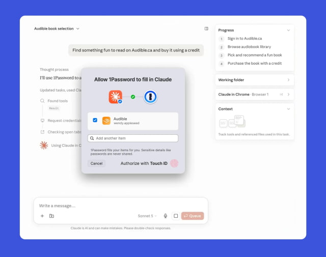 1Password Lets Claude Sign In to Websites Without Seeing Your Passwords