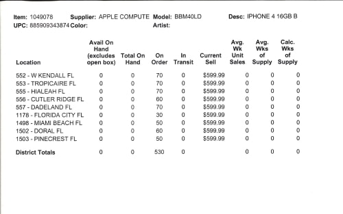 Early iPhone 4 Inventory Details for Some Best Buy Stores