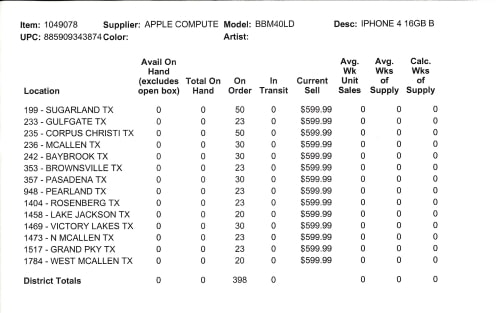Early iPhone 4 Inventory Details for Some Best Buy Stores