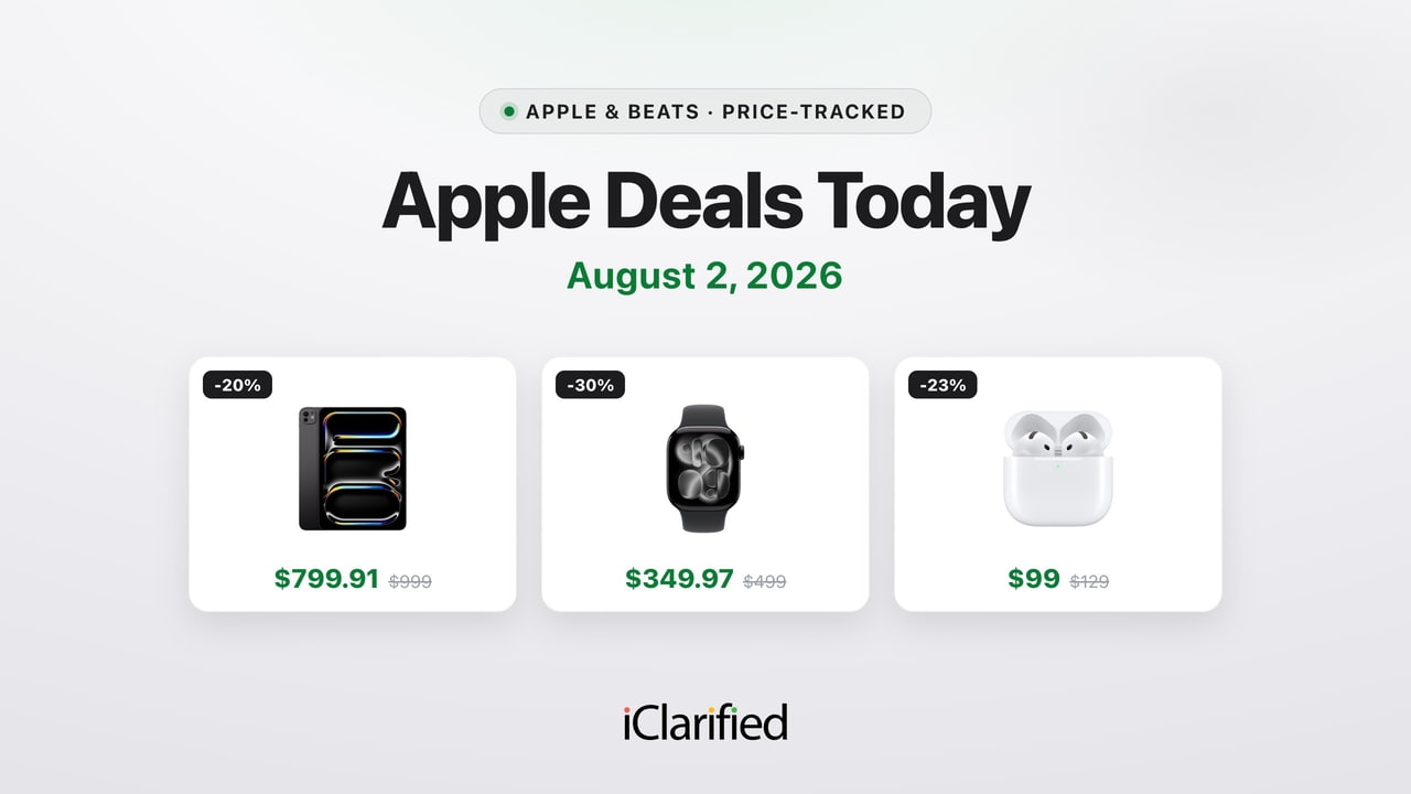 Apple Deals Today: Apple Watch Series 11 Cellular $349.97, Beats Studio Pro $169.95, and More