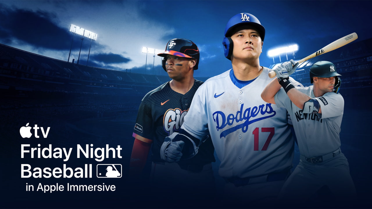 Apple анонсирует первые прямые трансляции матчей «Friday Night Baseball» в формате Apple Immersive Video