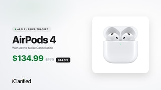 Apple AirPods 4 With Active Noise Cancellation Drop to $134.99 ($44 Off)