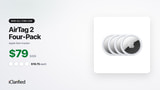 Apple AirTag 2 4-Pack Drops to New All-Time Low of $79 [Deal]