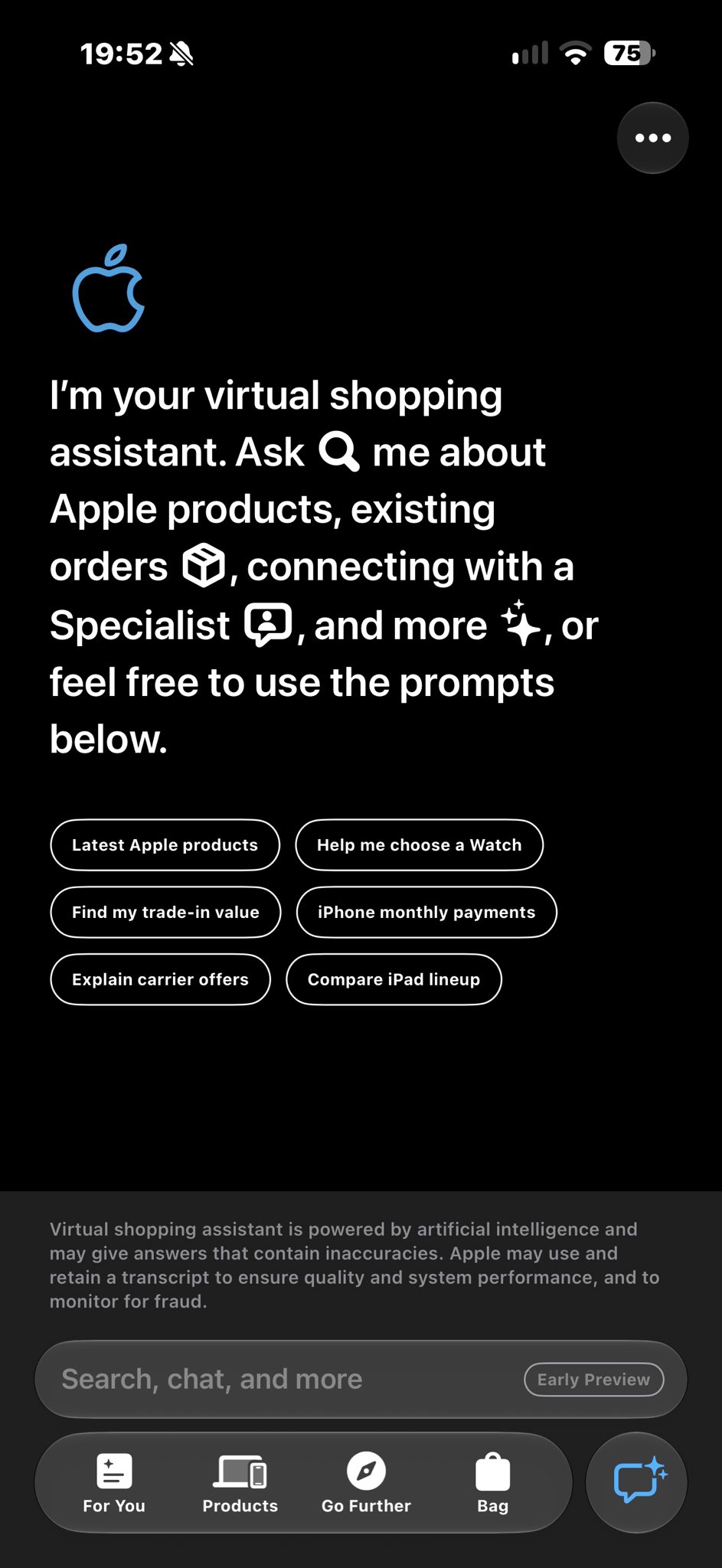 Apple Tests Early Preview of AI Shopping Assistant in Apple Store App