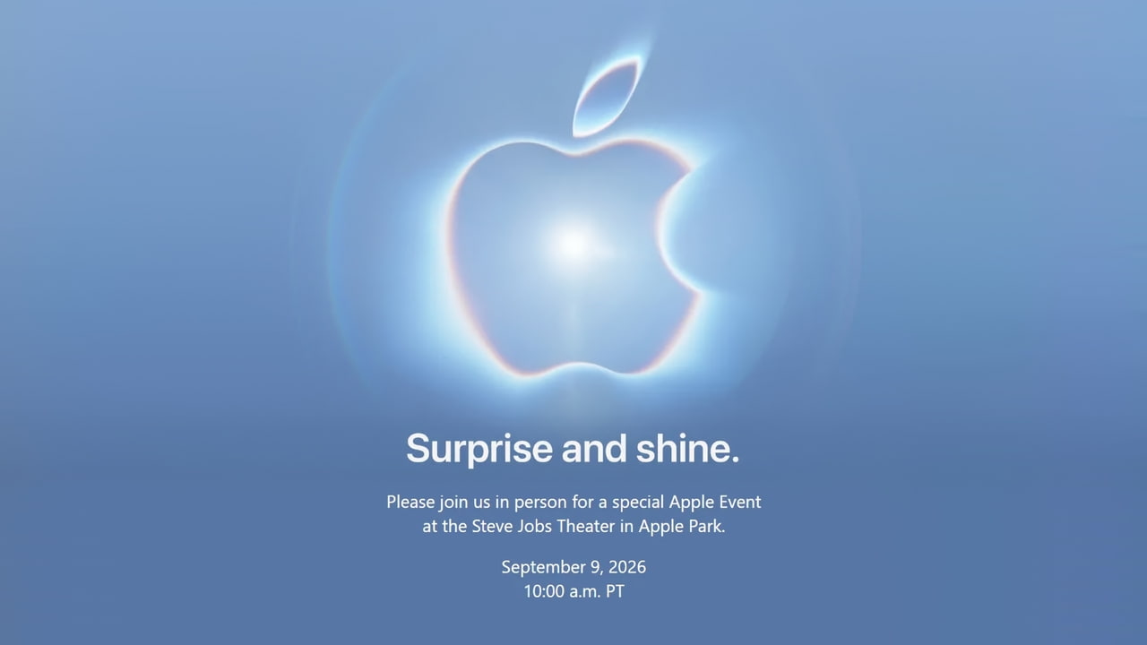 Apple Announces September 9 Event: iPhone 18 Pro, Foldable iPhone Ultra Expected
