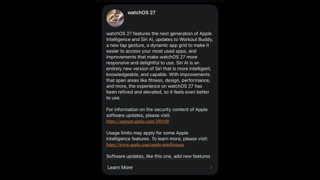 Apple Seeds watchOS 27 RC to Developers [Download]