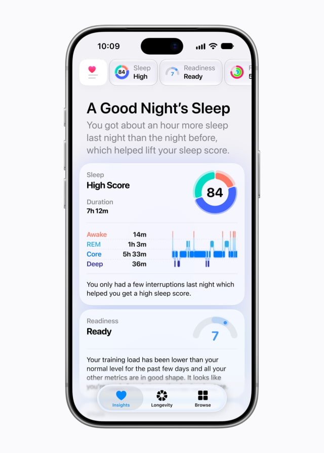 Apple Unveils Redesigned Health App With Apple Intelligence, Watch Readiness Score