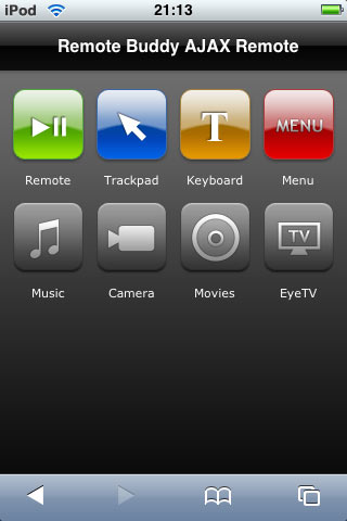 Remote Buddy 1.10 Streams to iPhone, iPod touch
