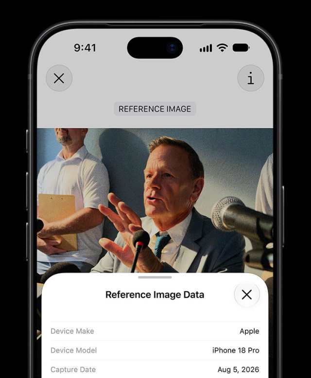 Apple Reference Image Creates a Verifiable 'Digital Negative' for iPhone 18 Pro Photos