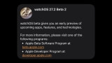 Apple Seeds Second Betas of watchOS 27.2, tvOS 27.2, and visionOS 27.2 to Developers [Download]