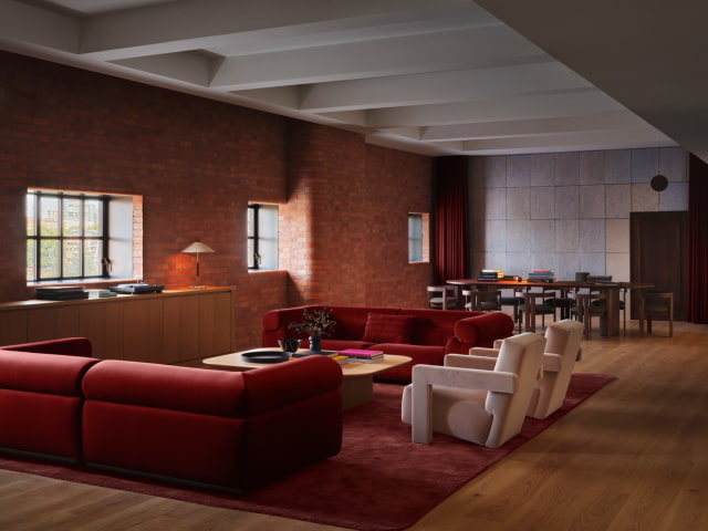A lounge-style space inside Apple Music Radio’s London studios.