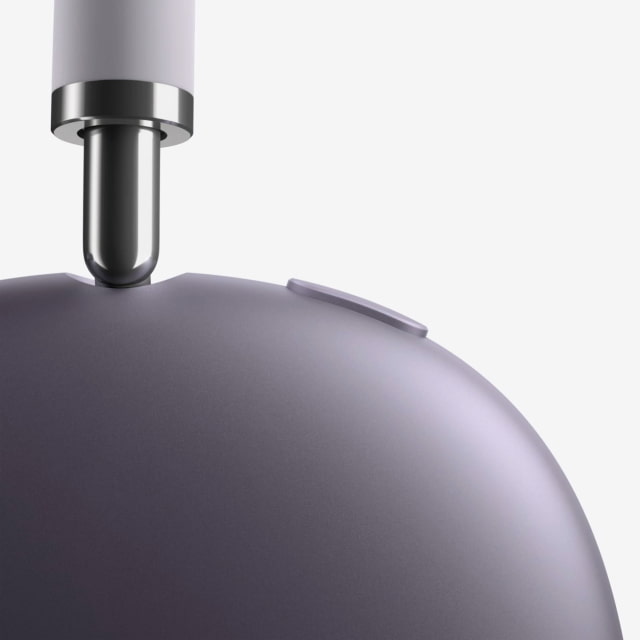 Close-up of the AirPods Max 2 earcup and headband connection