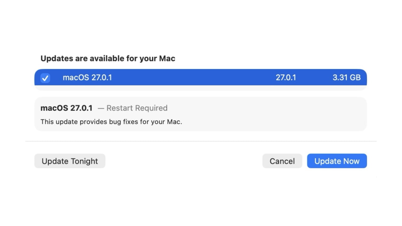 Apple Releases macOS Golden Gate 27.0.1, Tahoe 26.7.1, and Sequoia 15.8.1 [Download]