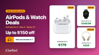 Best AirPods & Apple Watch Deals for Prime Big Deal Days: AirPods Pro 3 $179