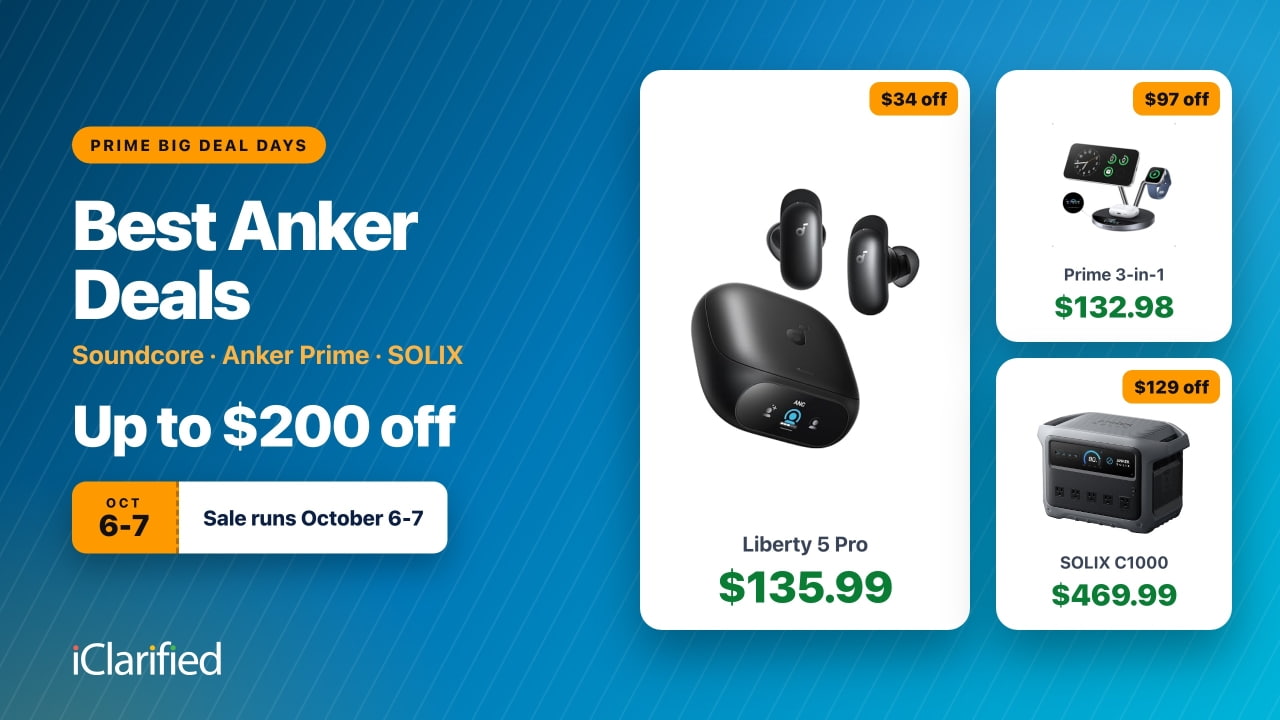 Лучшие предложения Anker ко Дням больших скидок Prime: Liberty 5 Pro за 135,99 доллара, SOLIX C1000 — за 469,99 доллара