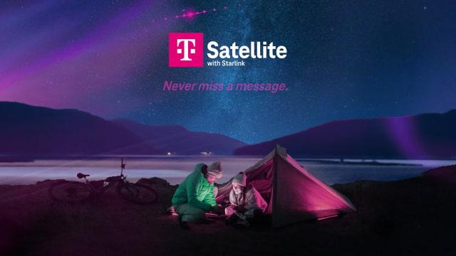 T-Mobile promotional image for its existing T-Satellite service powered by Starlink